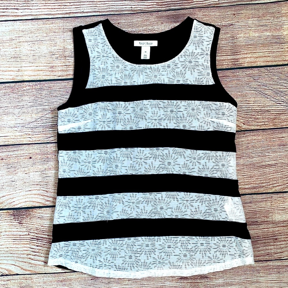 White House Black Market Striped Tank